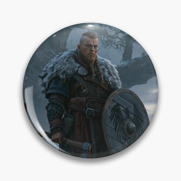 Item preview, Nordic Warrior Chief & Giant Wolf designed and sold by MythicGridArt.
