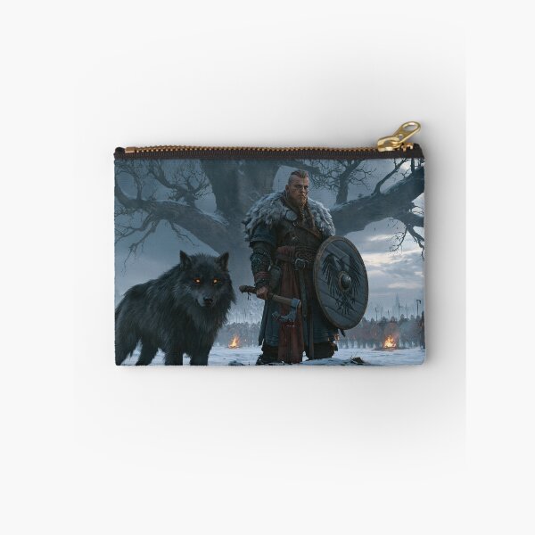 Item preview, Nordic Warrior Chief & Giant Wolf designed and sold by MythicGridArt.