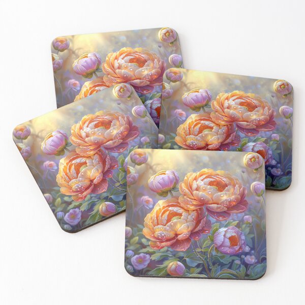 Item preview, Peony Flowers Botanical Art designed and sold by MargaretWiktor.
