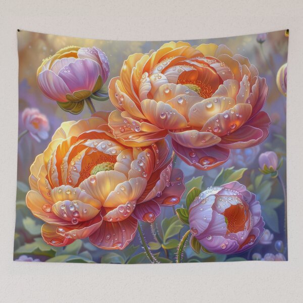 Item preview, Peony Flowers Botanical Art designed and sold by MargaretWiktor.