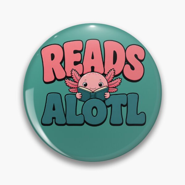 Item preview, ReadsAlotl Axolotl Bold Text Illustration designed and sold by GibasVisuals.