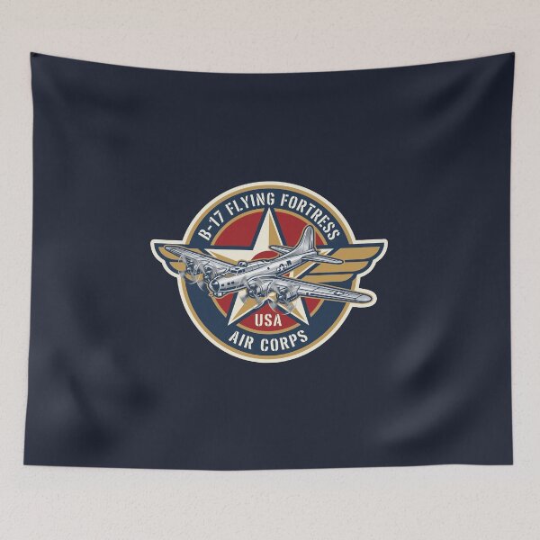 Item preview, B-17 Flying Fortress USA Air Corps WW2 Vintage Military Emblem designed and sold by KiwiRider.