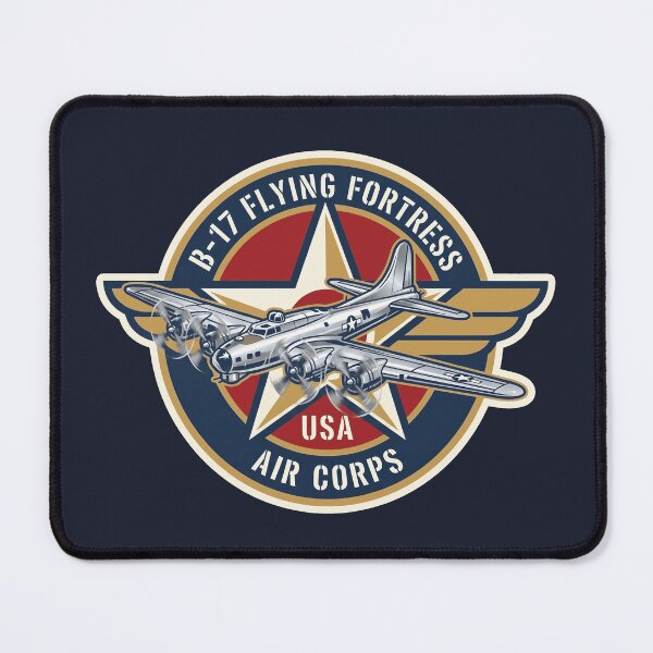 Item preview, B-17 Flying Fortress USA Air Corps WW2 Vintage Military Emblem designed and sold by KiwiRider.