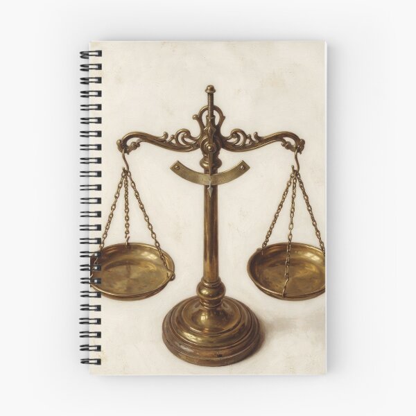 Item preview, Vintage Brass Scales Of Justice Oil Painting Print | Antique Law Scales Art For Lawyer Office Decor | Traditional Brass Balance Scale Attorney Gift | Law School Graduation Gift designed and sold by LitzoyGlobeArt.