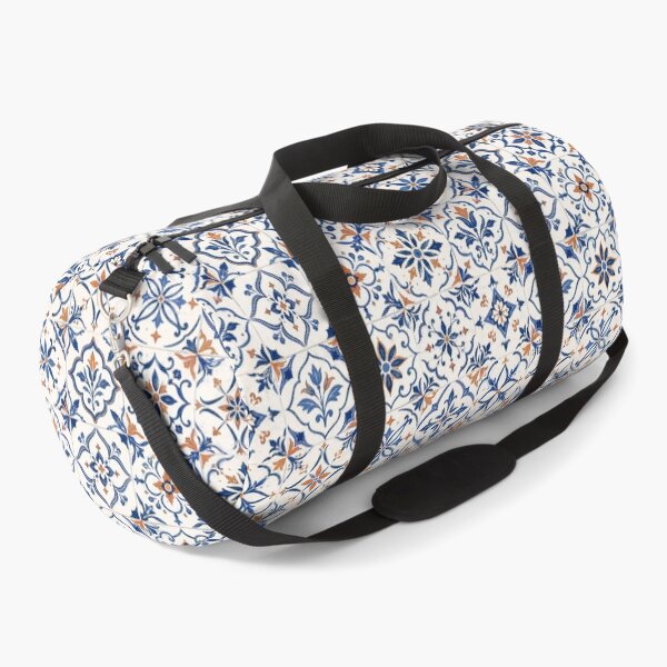 Item preview, Mediterranean Ceramic Mosaic Pattern Blue Terracotta Azulejo designed and sold by QCena.