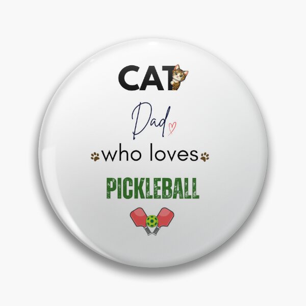 Item preview, Cat Dad Who Loves Pickleball designed and sold by PawFitt.