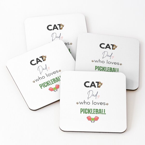 Item preview, Cat Dad Who Loves Pickleball designed and sold by PawFitt.