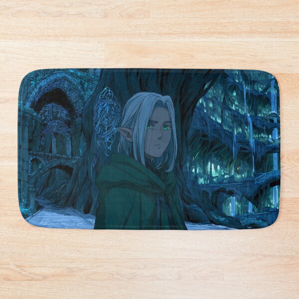 Item preview, Elf Mage in Ancient Underground City - Anime Dark Fantasy designed and sold by MythicGridArt.