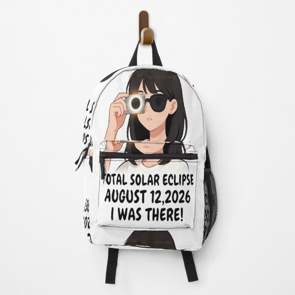 Item preview, For Astronomy Lover In Anime Girl Style TOTAL SOLAR ECLIPSE AUGUST 12,2026 I WAS THERE! designed and sold by Giulivo Store Graphic.