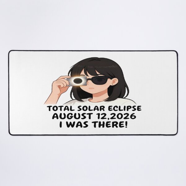 Item preview, For Astronomy Lover In Anime Girl Style TOTAL SOLAR ECLIPSE AUGUST 12,2026 I WAS THERE! designed and sold by Giulivo Store Graphic.