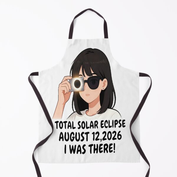 Item preview, For Astronomy Lover In Anime Girl Style TOTAL SOLAR ECLIPSE AUGUST 12,2026 I WAS THERE! designed and sold by Giulivo Store Graphic.