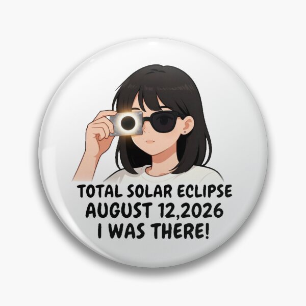 Item preview, For Astronomy Lover In Anime Girl Style TOTAL SOLAR ECLIPSE AUGUST 12,2026 I WAS THERE! designed and sold by Giulivo Store Graphic.