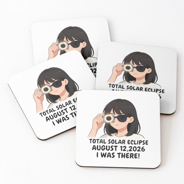 Item preview, For Astronomy Lover In Anime Girl Style TOTAL SOLAR ECLIPSE AUGUST 12,2026 I WAS THERE! designed and sold by Giulivo Store Graphic.