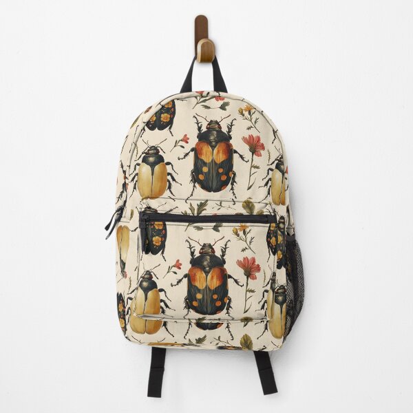 Item preview, Vintage Botanical Floral Mixed Beetle Pattern by Moose Disco designed and sold by MooseDisco.