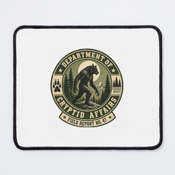 Item preview, Dogman Sighting Report Retro Badge Design designed and sold by VzerosDigital.