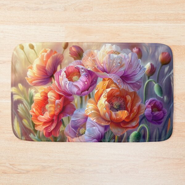 Item preview, Poppy Field with Dew Drops designed and sold by MargaretWiktor.