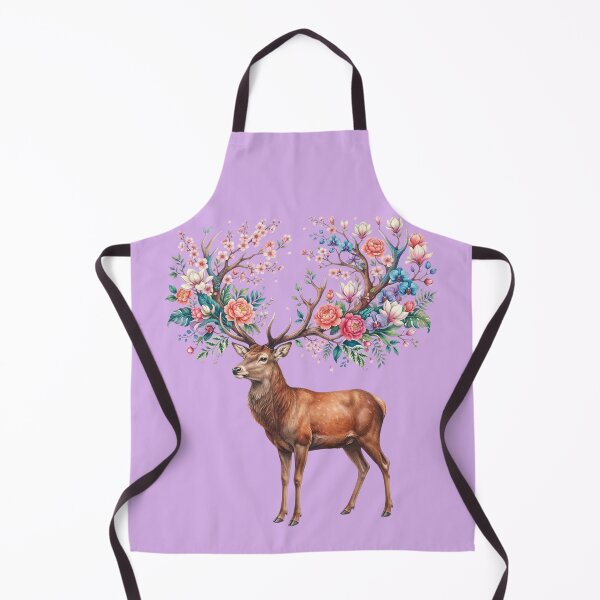 Item preview, Botanical Stag with Floral Antlers  designed and sold by ImageryLoom.