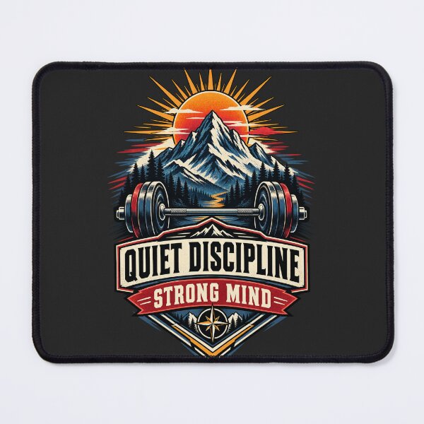 Item preview, Quiet Discipline Strong Mind Fitness Design designed and sold by -DEEWOLF-.
