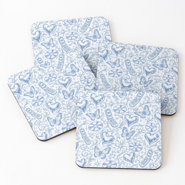 Item preview, Y2K Chrome Toile Seamless Pattern | Vintage Retro Y2K Toile Repeat designed and sold by StickyGuys.