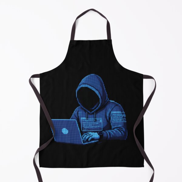 Item preview, Blue Cyberpunk Hacker Pixel Art | Retro Tech & coding designed and sold by Lina-Shop101.
