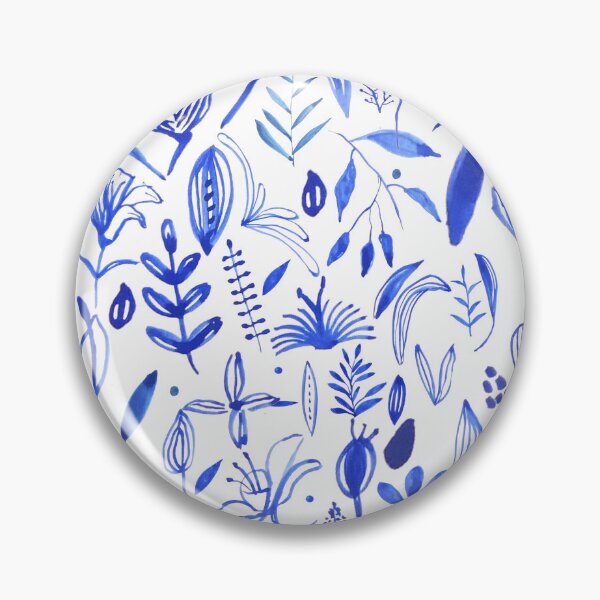 Item preview, Watercolor Illustration of Blue Flowers - Large Pattern designed and sold by ElizabethCoelho.