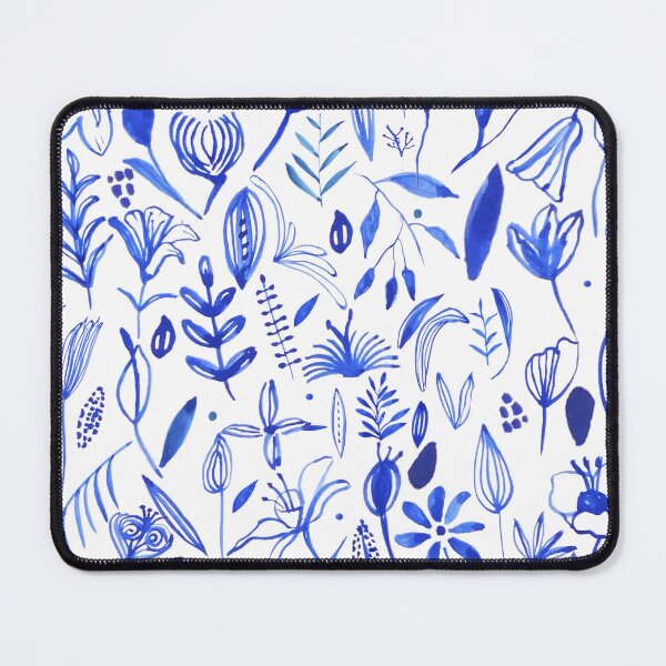 Item preview, Watercolor Illustration of Blue Flowers - Large Pattern designed and sold by ElizabethCoelho.
