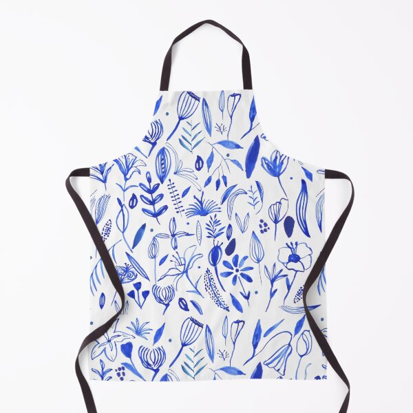Item preview, Watercolor Illustration of Blue Flowers - Large Pattern designed and sold by ElizabethCoelho.