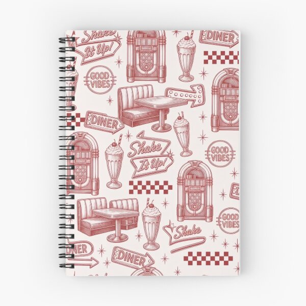 Item preview, Retro Diner Toile Seamless Pattern | Vintage Retro Y2K Toile Repeat designed and sold by StickyGuys.