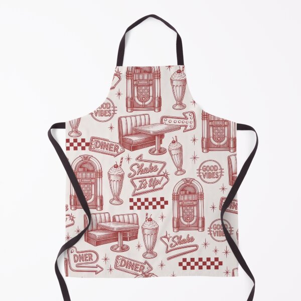 Item preview, Retro Diner Toile Seamless Pattern | Vintage Retro Y2K Toile Repeat designed and sold by StickyGuys.