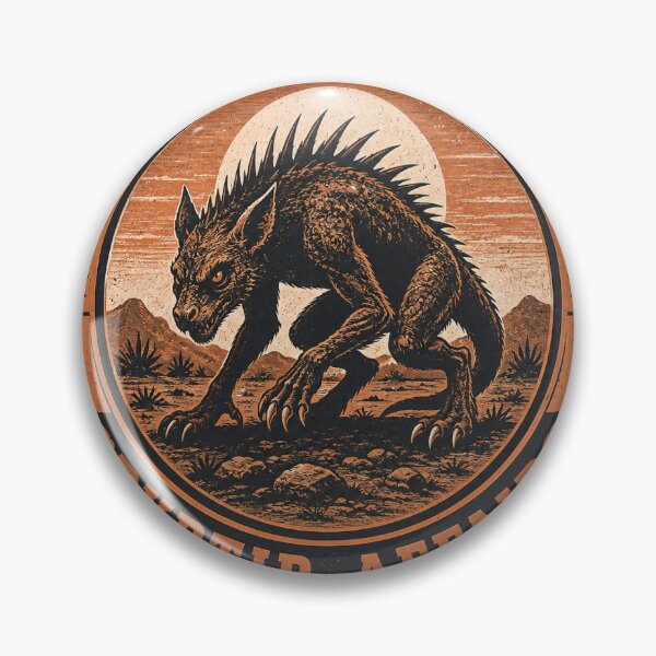 Item preview, Chupacabra Livestock Incident Badge Design designed and sold by VzerosDigital.