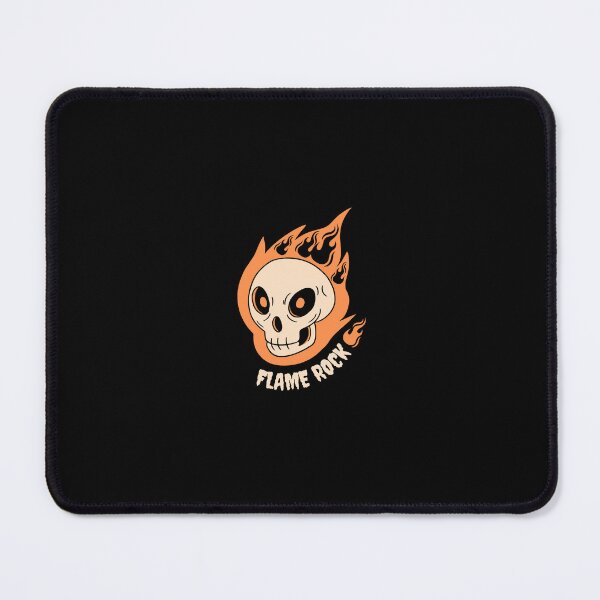 Item preview, Retro Flaming Skull Rock and Roll Graphic designed and sold by Velouria Universe.
