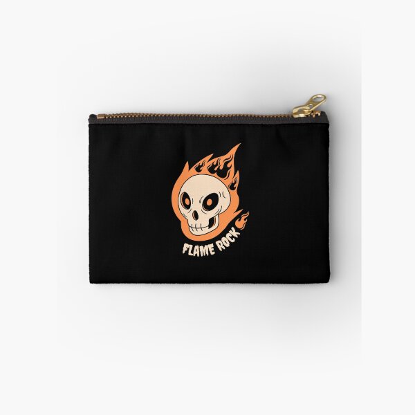 Item preview, Retro Flaming Skull Rock and Roll Graphic designed and sold by Velouria Universe.