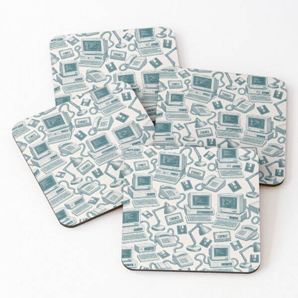 Item preview, Dial Up Nostalgia Toile Seamless Pattern | Vintage Retro Y2K Toile Repeat designed and sold by StickyGuys.