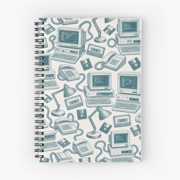 Item preview, Dial Up Nostalgia Toile Seamless Pattern | Vintage Retro Y2K Toile Repeat designed and sold by StickyGuys.