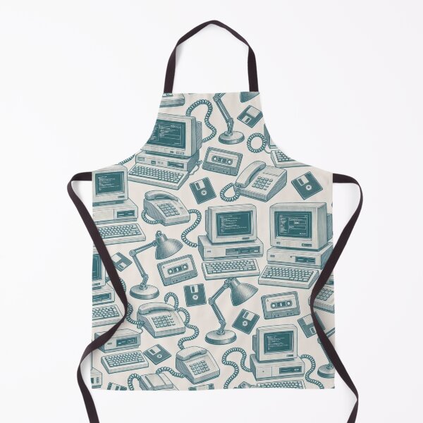 Item preview, Dial Up Nostalgia Toile Seamless Pattern | Vintage Retro Y2K Toile Repeat designed and sold by StickyGuys.