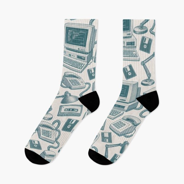Item preview, Dial Up Nostalgia Toile Seamless Pattern | Vintage Retro Y2K Toile Repeat designed and sold by StickyGuys.