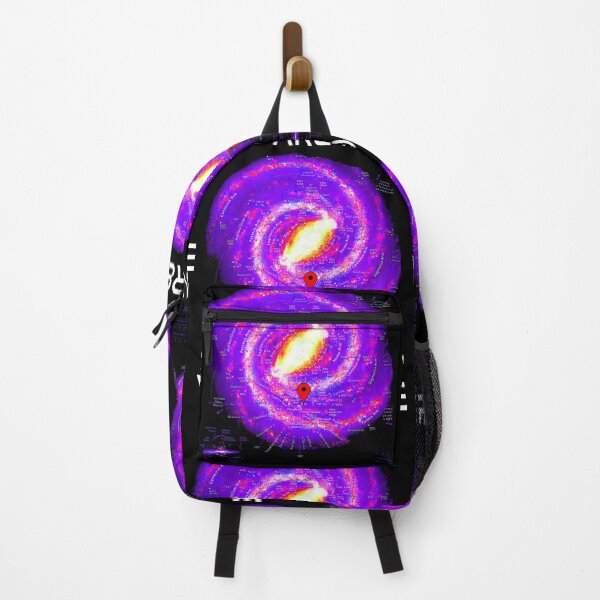 Item preview, You Are Here Milky Way Galaxy Map Space & Science Fiction Graphic White Text designed and sold by MathWare MathClips.
