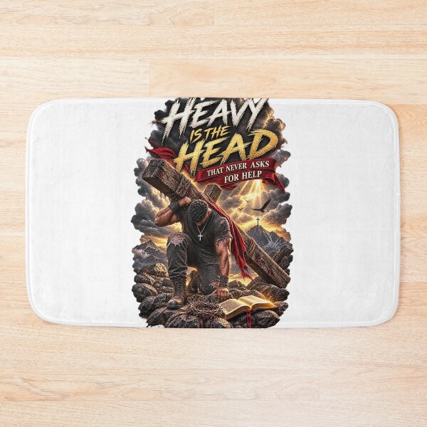 Item preview, Heavy Is The Head That Never Asks For Help - Christian Men's Faith T-Shirt designed and sold by John O.