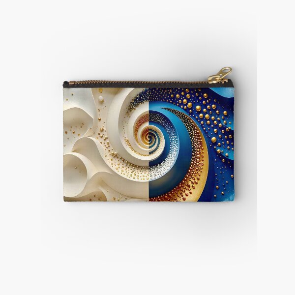 Item preview, Surreal Spiral of Blue and Gold designed and sold by Vicky Brago-Mitchell®.