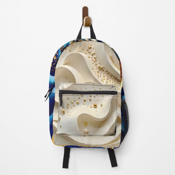 Item preview, Surreal Spiral of Blue and Gold designed and sold by Vicky Brago-Mitchell®.