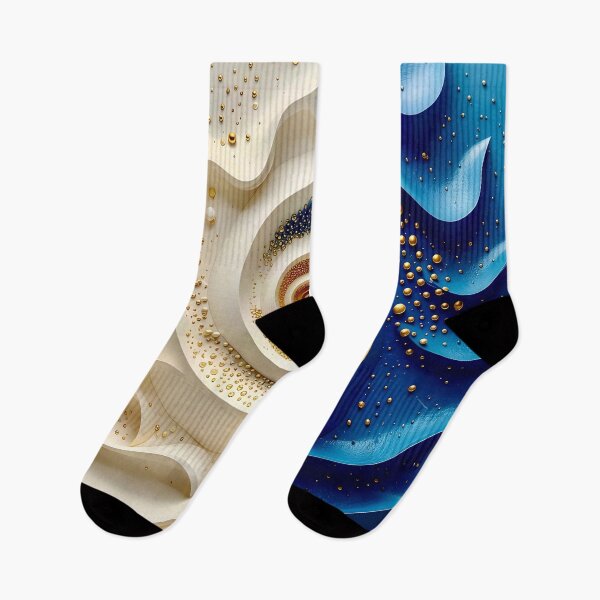 Item preview, Surreal Spiral of Blue and Gold designed and sold by Vicky Brago-Mitchell®.