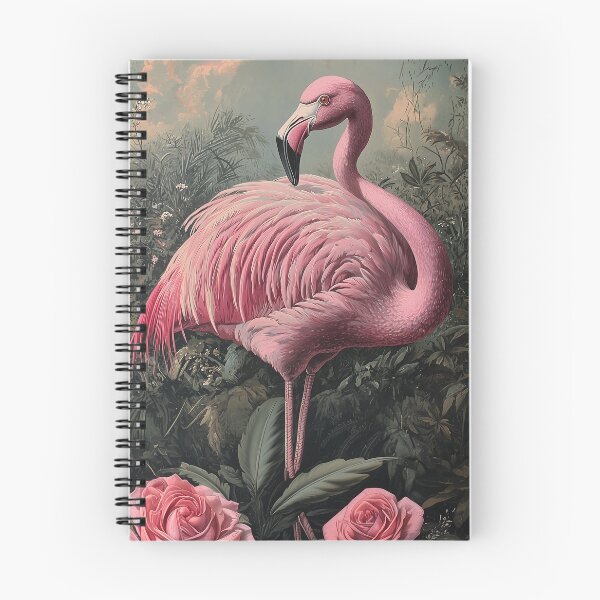 Item preview,  Vintage Pink Flamingo Jungle Rose Art By Moose Disco designed and sold by MooseDisco.