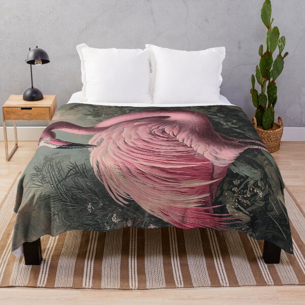 Item preview, Vintage Pink Flamingo Jungle Rose Art By Moose Disco designed and sold by MooseDisco.