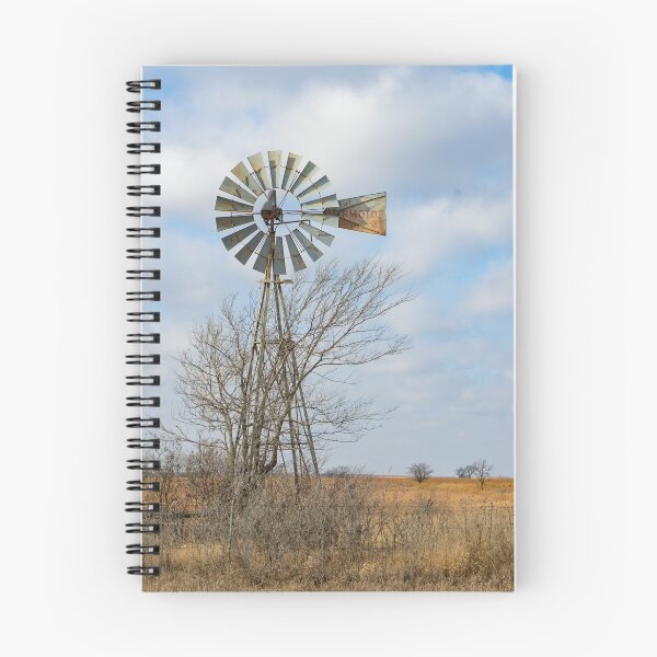Item preview, Windmill with blue skies and fluffy white clouds designed and sold by South 500 Photography.