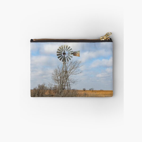 Item preview, Windmill with blue skies and fluffy white clouds designed and sold by South 500 Photography.