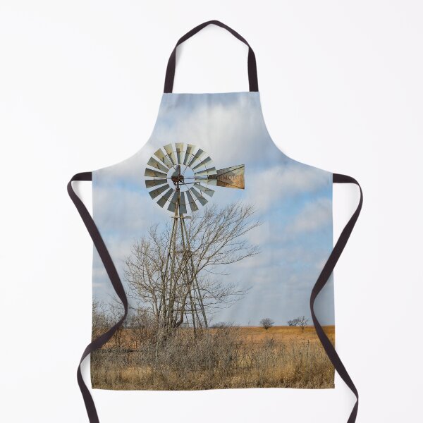Item preview, Windmill with blue skies and fluffy white clouds designed and sold by South 500 Photography.