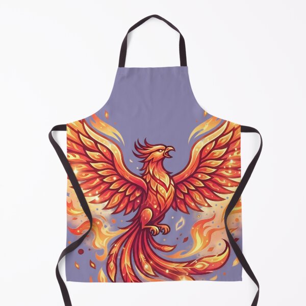 Item preview, Rising Flaming Phoenix Bird of Rebirth - Magical Fire Bird Art designed and sold by KreonaTime.