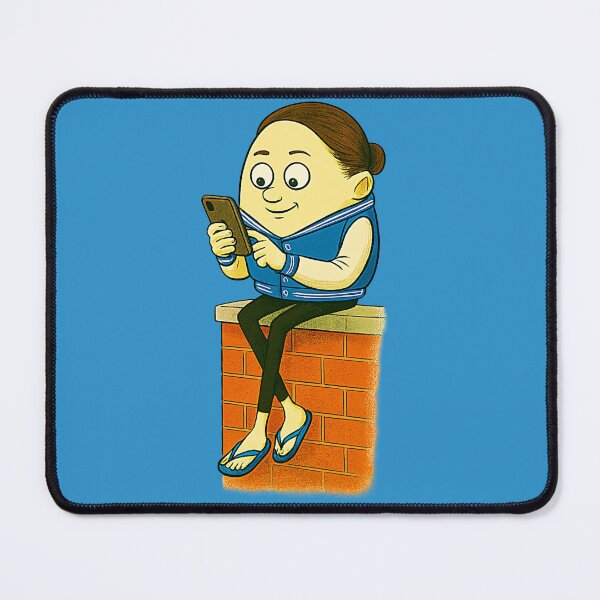 Item preview, LOS CLIPS EN MI CELULAR - Funny Humpty Dumpty Phone Addict designed and sold by Urban-InkStudio.