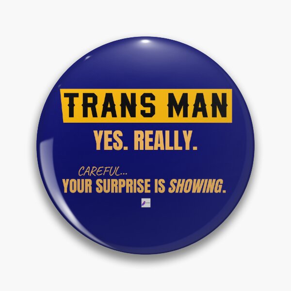 Item preview, TRANS MAN - YES. REALLY. (dark shirt) designed and sold by BUILTABEAR.