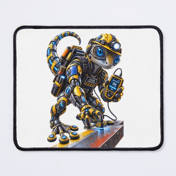 Item preview, Steel Gecko – Industrial Coating Inspector | Mechanical Steel Worker designed and sold by SteelCoat Studio.